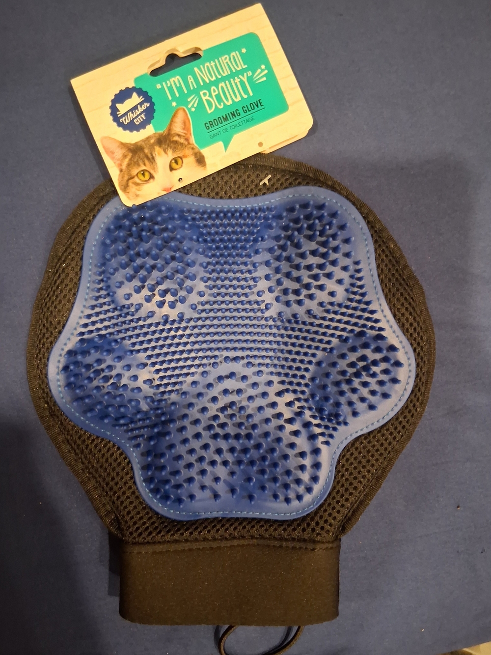 Blue Grooming Glove for Pets